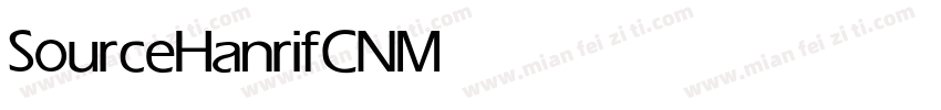 SourceHanrifCN Medium字体转换